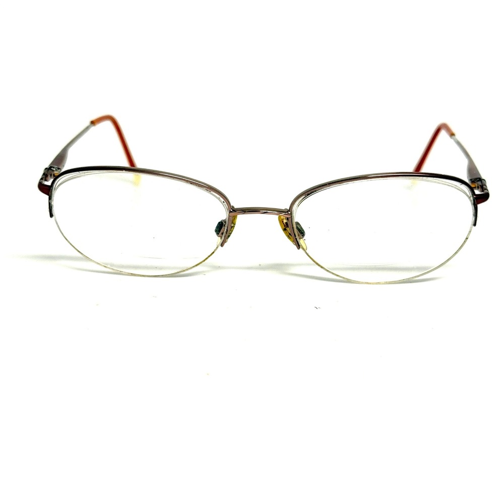 Charmant Eyeglasses Frames Pink Silver Oval Semi Rimless 51-18-135 COLOR-PK